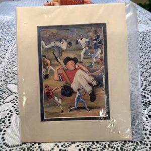 Dreaming of baseball print